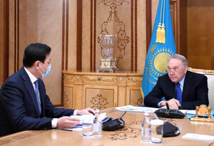 Первый Президент Казахстана принял акима г.Нур-Султана Алтая Кульгинова