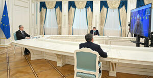 Касым-Жомарт Токаев провел переговоры с Президентом Европейского Совета Шарлем Мишелем