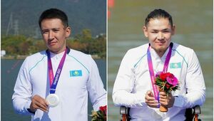 Жалгас Тайкенов и Бибарыс Спатай выиграли серебряные медали по пара каноэ на Азиаде