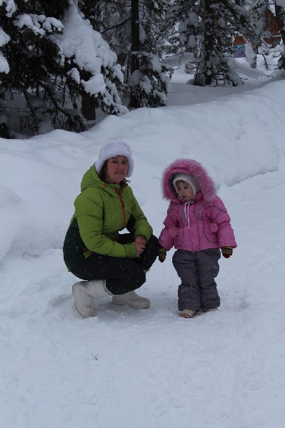 Наталья Боровая с дочкой Верой.