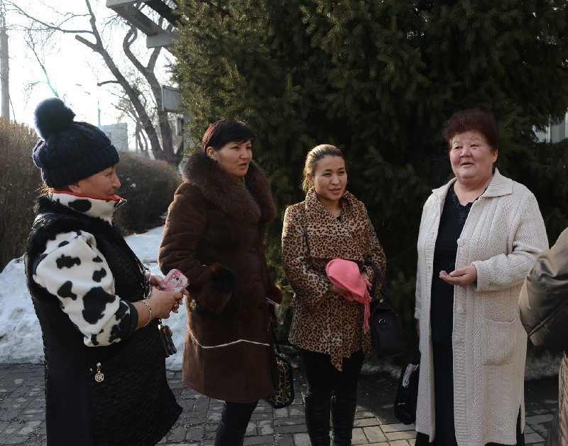 На снимке (слева - направо): Замзагуль МАМЫРБАЕВА, Алия КИДРАЛИЕВА, Куралай ОРАЗАЛИНА и Алмагуль СКОРИК.