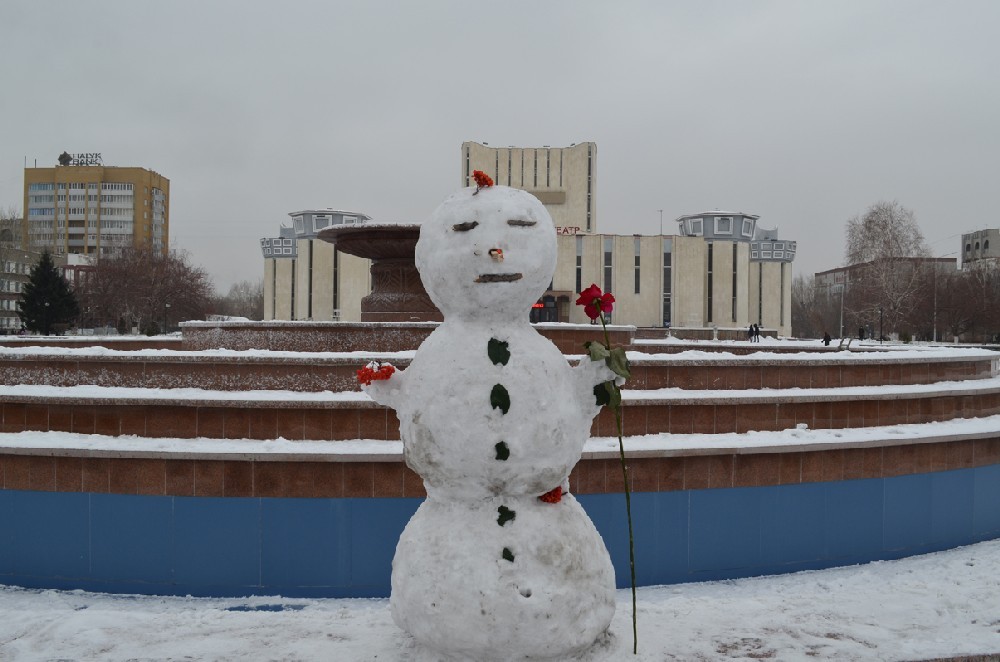 Новый фонтан на центральной площади.