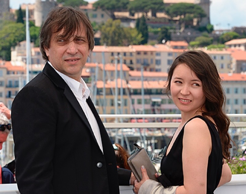 Самал Еслямова с режиссером Сергеем Дворцевым...