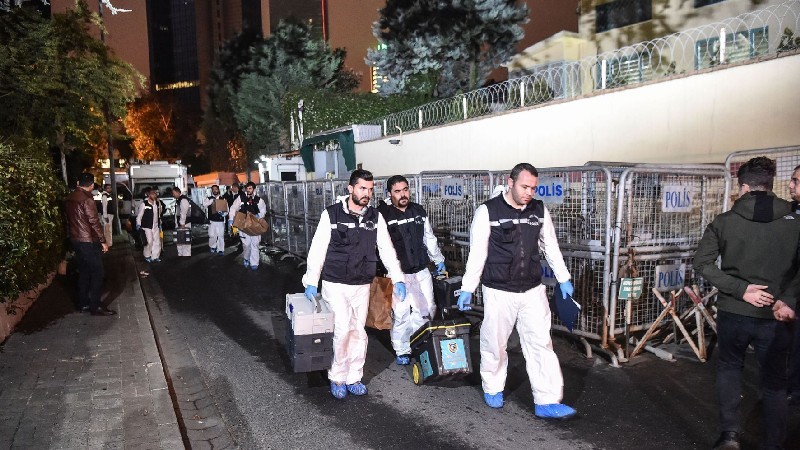 ...на территории посольства Саудовской Аравии в турецком Стамбуле...