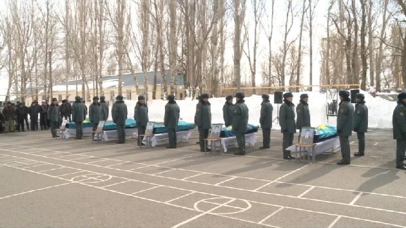 Прощание с погибшими.