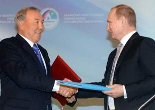 Россия и Казахстан подписали договор о добрососедстве и союзничестве