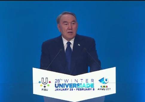 Президент РК поприветствовал гостей и участников Универсиады -2017