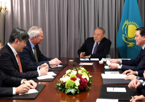 Назарбаев подчеркнул сложившееся экономическое партнерство между Казахстаном и компанией ExxonMobil в нефтегазовой отрасли