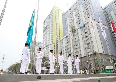 Флаг Казахстана поднят на летних Азиатских играх в Джакарте