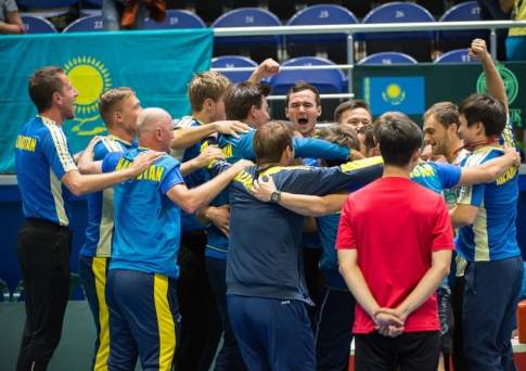 Назарбаев поздравил сборную Казахстана по теннису с выходом в мировую группу Кубка Дэвиса