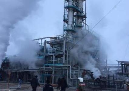 Два рабочих пострадали в результате пожара на газоперерабатывающем заводе в Жамбылской области
