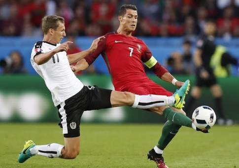 Сборные Португалии и Австрии сыграли вничью в матче Евро-2016