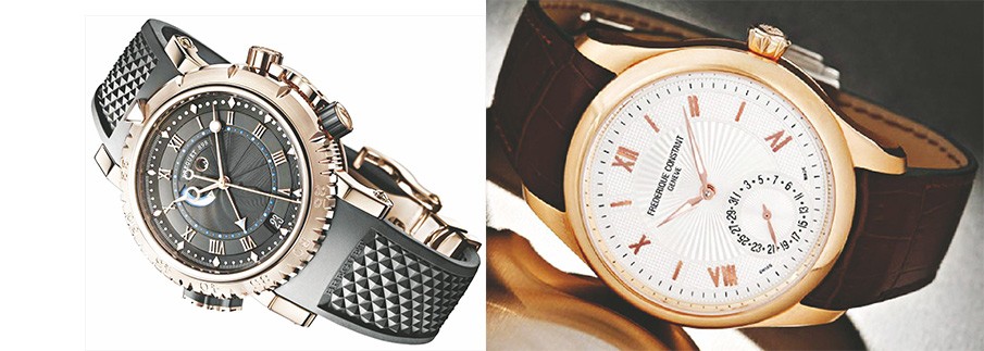 Указанный в материалах следствия breguet (слева)... ... ...оказался Frederique Constant.