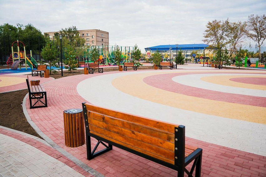 На месте болот и пустырей благоустраивают парки и большие дворы в Нур-Султане – Фото №10 На месте болот и пустырей благоустраивают парки и большие дворы в Нур-Султане – Фото №10
