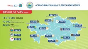 Жители Алматы показали наихудшую активность на выборах по состоянию на 12.00