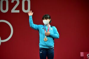 Пробилась на пьедестал