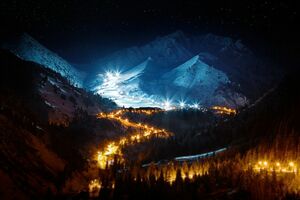 На лыжах - в ночь