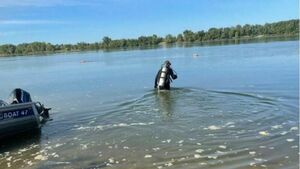 Не справился  с течением