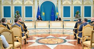 Совместное заявление для прессы Президента Республики Казахстан Касым-Жомарта Токаева и Президента Европейского Совета Шарля Мишеля