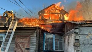 Пожар в полностью деревянном здании теринспекции минсельхоза произошел в Каркаралинске