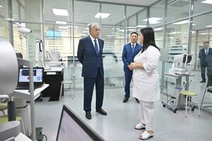 Касым-Жомарт Токаев посетил клинику ASTANA VISION PAVLODAR