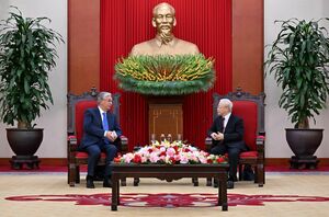 Токаев встретился с Генеральным секретарем Центрального комитета Коммунистической партии Вьетнама
