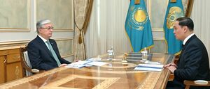 Глава государства принял акима Жамбылской области