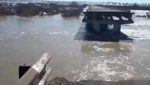 Паводки разрушили мост в области Абай
