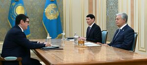 Глава государства принял министра энергетики Алмасадама Саткалиева