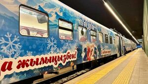 Новогодний электропоезд запустили в Атбасар и Кокшетау из Астаны