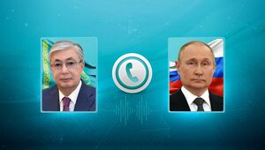 Глава государства провел телефонный разговор с Президентом России Владимиром Путиным