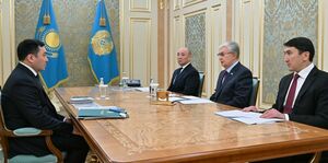 Глава государства принял министра энергетики Ерлана Аккенженова