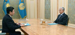 Глава государства принял Председателя Мажилиса Ерлана Кошанова