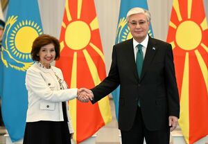 Глава государства провел встречу с президентом Северной Македонии