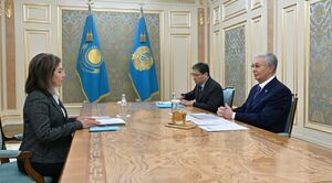 Касым-Жомарт Токаев принял председателя Агентства по регулированию и развитию финансового рынка Мадину Абылкасымову