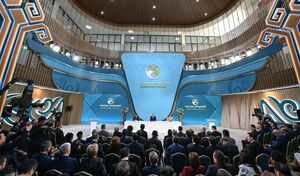 V Национальный курултай с участием Касым-Жомарта Токаева в Кызылорде