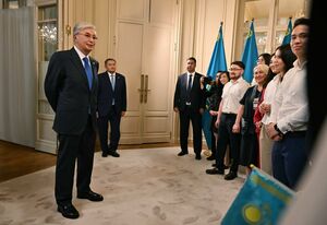 Токаев встретился с казахстанцами в Бельгии