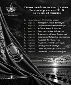 Число погибших на учениях в Мангистау выросло до 12 человек
