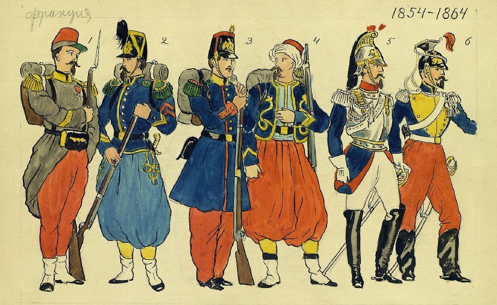 В. Теляковский. “Мужские костюмы. 1854-1864. Франция.”
