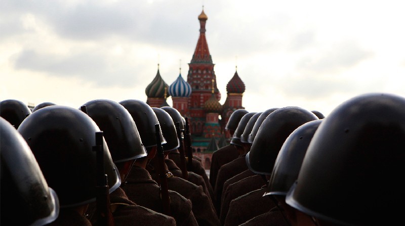 5 ноября 2012 года. Москва. Репетиция военного парада на Красной площади.