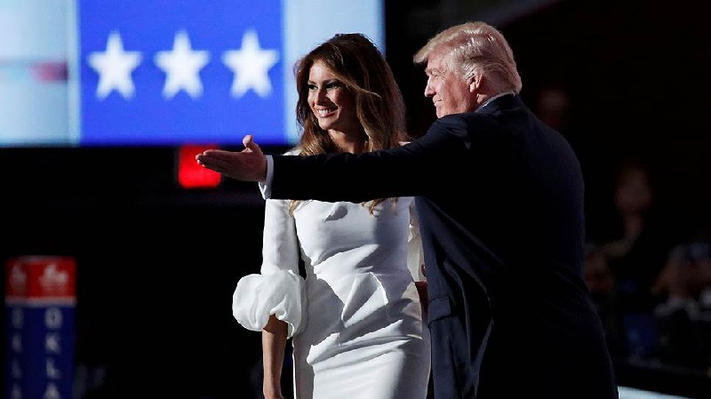 Мелания и Дональд ТРАМПЫ.