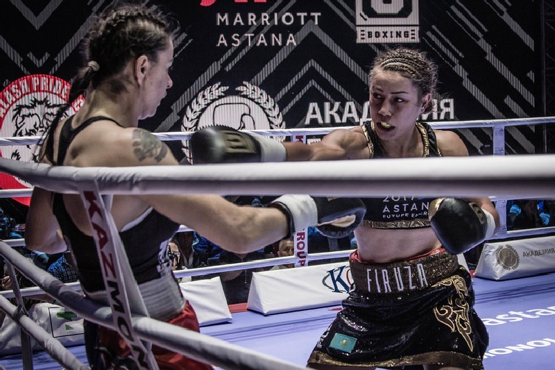 Фируза ШАРИПОВА - первая чемпионка мира по боксу среди профессионалов из Казахстана.