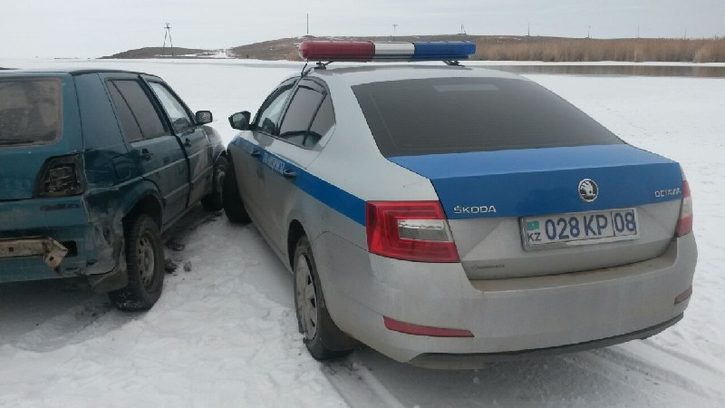 ...полицейским пришлось пойти на таран.
