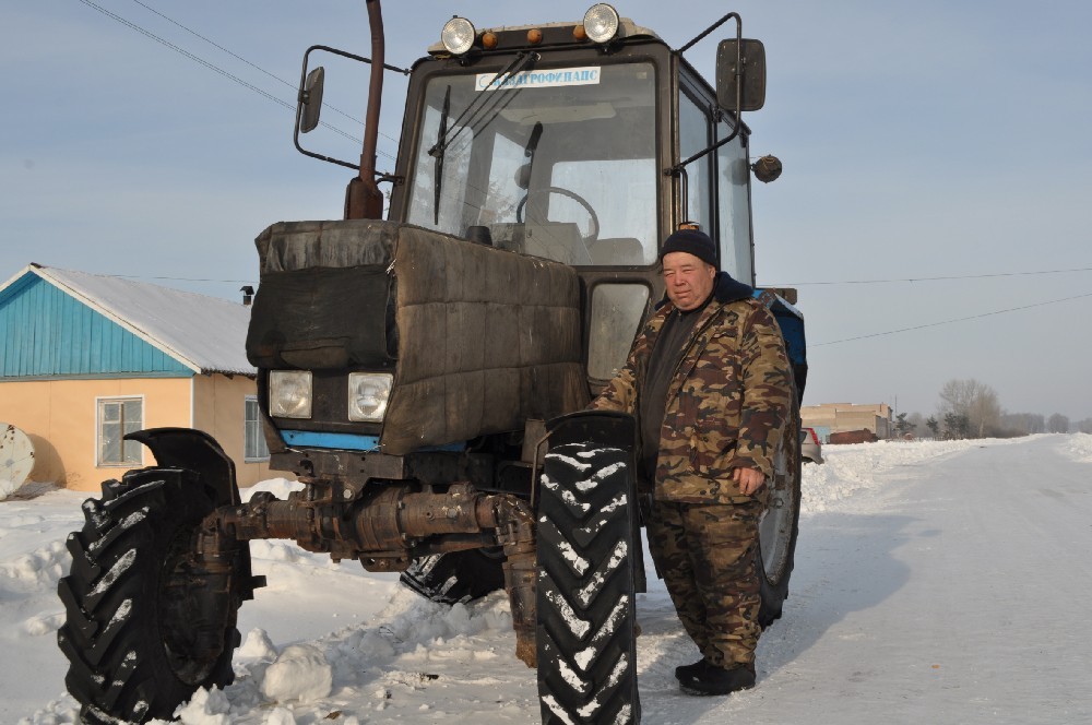 Бахытбек Айтпаев уже привык к морозу.