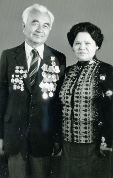 Нинель с мужем Куддусом КУЖАМЬЯРОВЫМ.