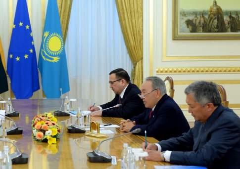 Президент Казахстана Нурсултан Назарбаев провел встречу с премьер-министром Литвы