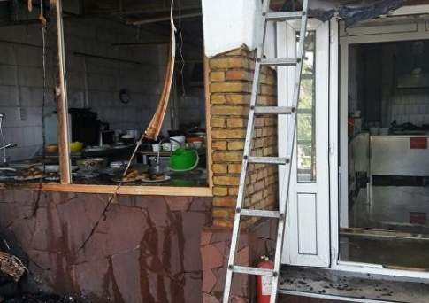 В Алматы сгорела столовая; жертв и пострадавших нет