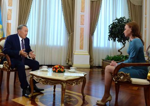 Президент Казахстана дал интервью телеканалу «Россия 24»