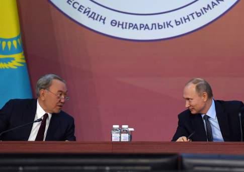 Назарбаев и Путин высоко оценили результаты встреч по урегулированию кризиса в Сирии