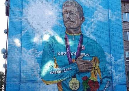 Портрет спортсмена на всю стену